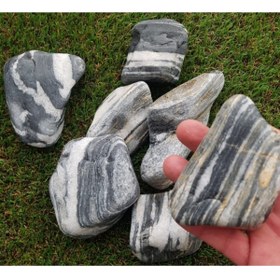 Resim Doğalsan Tarım Dolomit Taş Siyah Beyaz 25 Kg 6-10 Cm Dere Taşı Çakıl Taşı Bahçe Süs Taşı Akvaryum Teraryum Taşı 