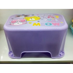 Resim Desenli Çocuk Basamağı, Kaydırmaz Ve Yükseltici 