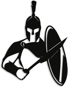 Resim NR Dizayn (83) Savaşçı Dekoratif Metal Duvar Tablosu 69 X 53 