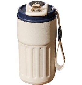 Resim Mufunye Çok Amaçlı Paslanmaz Çelik Termos, 450ml Kapasite, 6-12 Saat Isı Koruma, Ev Ofis Dış Mekan Kullanımı 