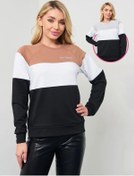 Resim Iren Renetti Büyük Beden Spor Sweatshirt. 139263213 Bej 