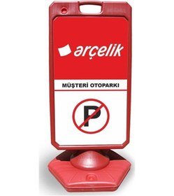 Resim Vestel Reklam Ve Yönlendirme Uyari Dubasi A Tabela Kırmızı 