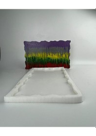 Resim Dekoratif Büyük Nişan Tepsisi Silikon Kalıp 