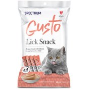 Resim Spectrum Gusto Lick Snack Somonlu Sıvı Kedi Ödülü 4x15 Gr 