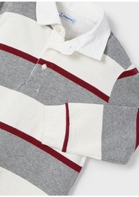 Resim United Colors Of Benetton Mayoral Erkek Çocuk Polo Yaka Uzun Kollu T-shirt 04104 Turuncu 