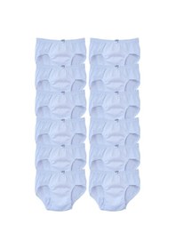 Resim Seher Yıldızı Erkek Çocuk Pamuk Slip Külot 6 Lı Paket Beyaz 