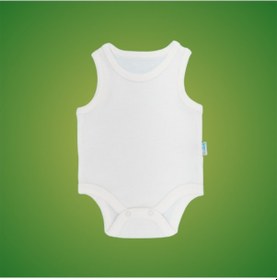Resim Novibaby 3-6 Ay Bebek Atlet Body Zıbın Beyaz Çıtçıtlı 100% Pamuk Beyaz 