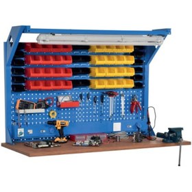 Resim starçelik Atölye Çalışma Tezgahı İçin Takım Asma Panosu (1430x195x914 mm) 