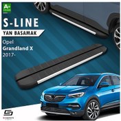 Resim S-dizayn Opel Grandland X S-line Aluminyum Yan Basamak 183 Cm 2017-2024 A+ Kalite 