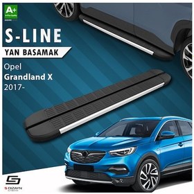 Resim S-dizayn Opel Grandland X S-line Aluminyum Yan Basamak 183 Cm 2017-2024 A+ Kalite 