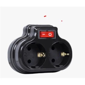 Resim Mutlusan Topraklı 2lİ Anahtarlı Topraklı Fiş, SiyaH Priz 001 170 0330 07 0011 