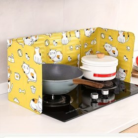 Resim 1 adet Mutfak Anti-Splatter Shield, Alüminyum Folyo Malzeme, Gaz Fırını Pişirme, Isı Yalıtımı, Yağ Sıçraması Koruyucu, Noel, Cadılar Bayramı, Paskalya, Şükran Günü, Hanukkah, Şükran Günü Hediyesi ile 