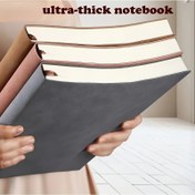 Resim Lüks Suni Deri Defter Not Defteri, 200 Yaprak/400 Sayfa, Çizgili Sayfalar, Kolej Çizgili, 21,08 x 14,73 cm, İş ve Kişisel Kullanım için Premium Yazma Bloğu, Erkekler ve Kadınlar için İdeal Hediye 