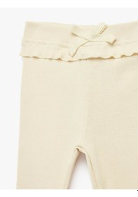 Resim Koton Fiyonk Detaylı Bej Kız Bebek Tayt 6smg40008ak Bej 