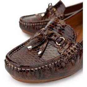 Resim Tamer Tanca Kadın Hakiki Deri Taba Loafer Ayakkabı 1065 128-06 Bn Ayk Sk24-25 Taba Dr/ptk Bsk Taba 