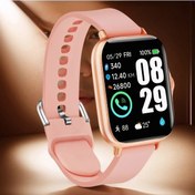 Resim Gaojunshop01 Eytlptoc 2025 Spor Saati, Kablosuz Arama, Mesaj Bildirimi, Koyu Pembe Silikon Kordon Diğer 