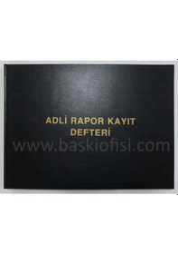 Resim Adli Rapor Kayıt Defteri 400 Sayfa 