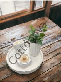 Resim Cottonova C51 Dekoratif Kız Figür, Vazo Ve Mumluk 