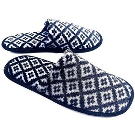 Resim Erkek Ev Terliği Kışlık Terlik Kahve Siyah Siyah 