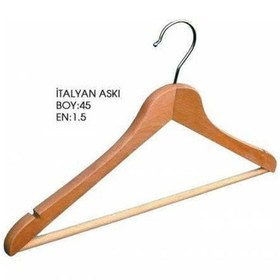 Resim Ahşap Elbise Askısı Ahşap 