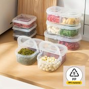 Resim PP5 malzemeyle üretilmiş tek/double bölümlü açık hava gıda saklama kapları, soğutma ve mikrodalga ısıtma için uygun, gıda, meyve, yıldız anason, kimyon, baharat, atıştırmalıklar ve diğer mutfak saklama aksesuarları için idealdir. Kamp için taşınabilir açık hava kapları, aileler için mükemmel bir seçimdir. 