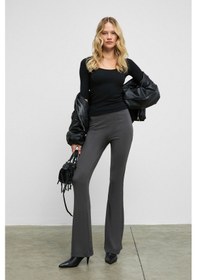 Resim Grimelange Lysavıne Kadın Esnek Kumaşlı Slim Fit Koyu Gri Pantolon Koyu Gri 