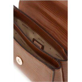 Resim Guess Melinda Mini Dönüştürülebilir Çapraz Askılı Kapaklı Kadın Kahverengi Omuz Çantası Hwkl9933780- Kahverengi 