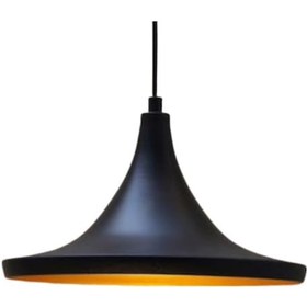 Resim Riolight Siyah Içi Sarı Metal Sarkıt Çap: 36 Cm (549748541) 