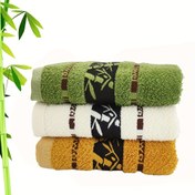 Resim 3 adet Bambu Lif Havlu Seti, Bambu Deseni ile, Hızlı Kuruyan Ultra Yumuşak, Ev Banyo Kullanımı için Uygun, Modern Tarz, Uzay Teması, Dikdörtgen, 450g/m², Banyonuzu için İdeal, Yıkama Bezleri 