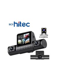 Resim Schitec 4 Kameralı Kayıtlı Araç Kamerası 360 Görüş 1080p Ön Ve Arka İç Çekim Hd Otomobil Kamera Sistemi An-6314 02574515 