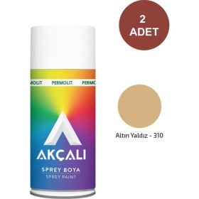 Resim Akçalı Sprey Boya 310 Altın Yaldız 400ML-2 Adet 