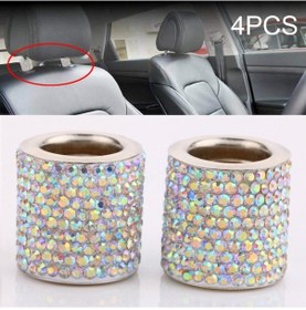 Resim Sones 4 Pcs Araba Kristal Kafa Yastık Modifiye Dekorasyon Renk 