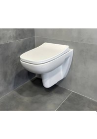 Resim Newarc - Energy Rimless Asma Klozet Kapak Dahil - 2823+7804 Beyaz 