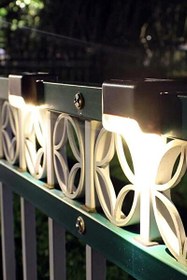 Resim Pikas DG-998 Solar Güneş Enerjili Köşebent Merdiven Veranda Bahçe Led Lamba Tekli Dekor Bahçe Aydınlatma - 1 Adet 