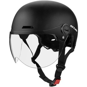 Resim Siyah Abs+eps Bisiklet Kaskı, 4 Havalandırma Deligi, 56-61cm Büyüklük, Çarpma Dayanıklı Koruyucu Giysi Siyah Siyah 