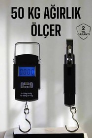 Resim AyrStore Ağırlık Ölçer 50 Kg El Terazisi El Kantarı Pilli Led Ekran 