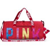 Resim Seyahat Çantası, Spor Çantası, Spor Çantası, Silindir, El Çantası Kırmızı El / Omuz Çantası Kadın Büyük Boy 145051 Kırmızı 