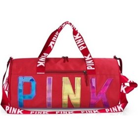 Resim Seyahat Çantası, Spor Çantası, Spor Çantası, Silindir, El Çantası Kırmızı El / Omuz Çantası Kadın Büyük Boy 145051 Kırmızı 