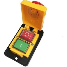 Resim Dz05 7 Pin 400v Ip55 Üç Fazlı Elektromanyetik Acil Durdurma Basmalı Buton Anahtarı Fg2025031702465 Siyahsarı. 