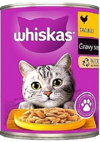 Resim Whiskas Sos İçinde Tavuklu Yetişkin Kedi Konservesi 400 Gr 