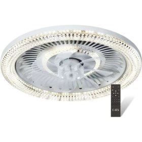 Resim Cata Kristal Ledli Tavan Vantilatörü 40W Kumandalı Modern Tasarım ile Ev İçin Kullanım Ct 3012 