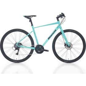 Resim Bianchi Nırone7 Dısc Erkek Şehir Bisikleti 470H Hd 28 Jant 24 Vites Flatbar Acera ATD500 Celeste Dark Graphıte 