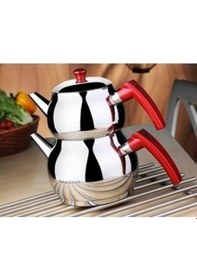 Resim By Kardelen Midi Küre Çaydanlık Kırmızı Tek Kişiliktir Kırmızı 