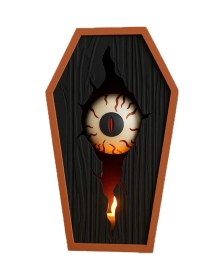 Resim Oculus Mumluk Gotik Tasarım Siyah - Turuncu 