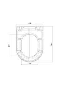 Resim Tema Comfort Duroplast Klozet Kapağı 41224 Beyaz 
