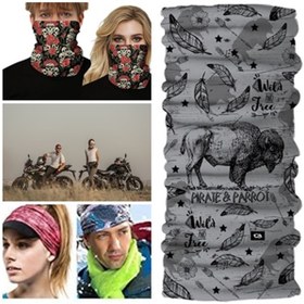 Resim Pirate&Parrot Bandana-Boyunluk Bullgray 