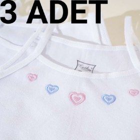 Resim Ay-Giyim Tutku kız çocuk atlet desenli 3 lü 