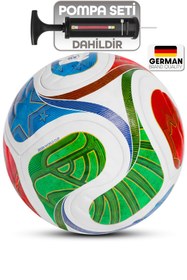 Resim Futbol Topu Trionix 2026 Dünya Kupası Pompalı Set Dayanıklı Sert Zemin Halı Saha Topu No:5 