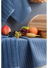 Resim Elart Sophia Mutfak Havlusu 6 Adet 45x30 Cm Mavi Mavi 