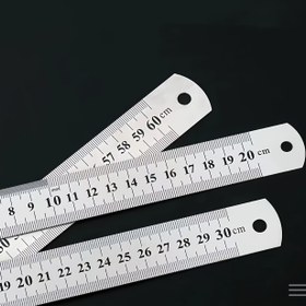 Resim Ofis Kesme Ölçüsü, Çelik Ölçü, Çift Taraflı Ölçü Metrik İnç Hassas ve Taşınması Kolay 